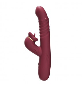 MizzZee - Oral Bliss Heating Licking Rotating Bead Vibrator (Chargeable - Red)